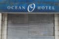 ocean hotel secured with steel shutters