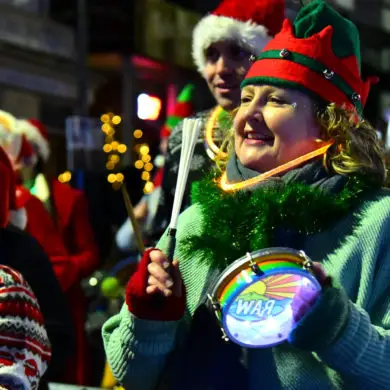 raw samba band in the parade