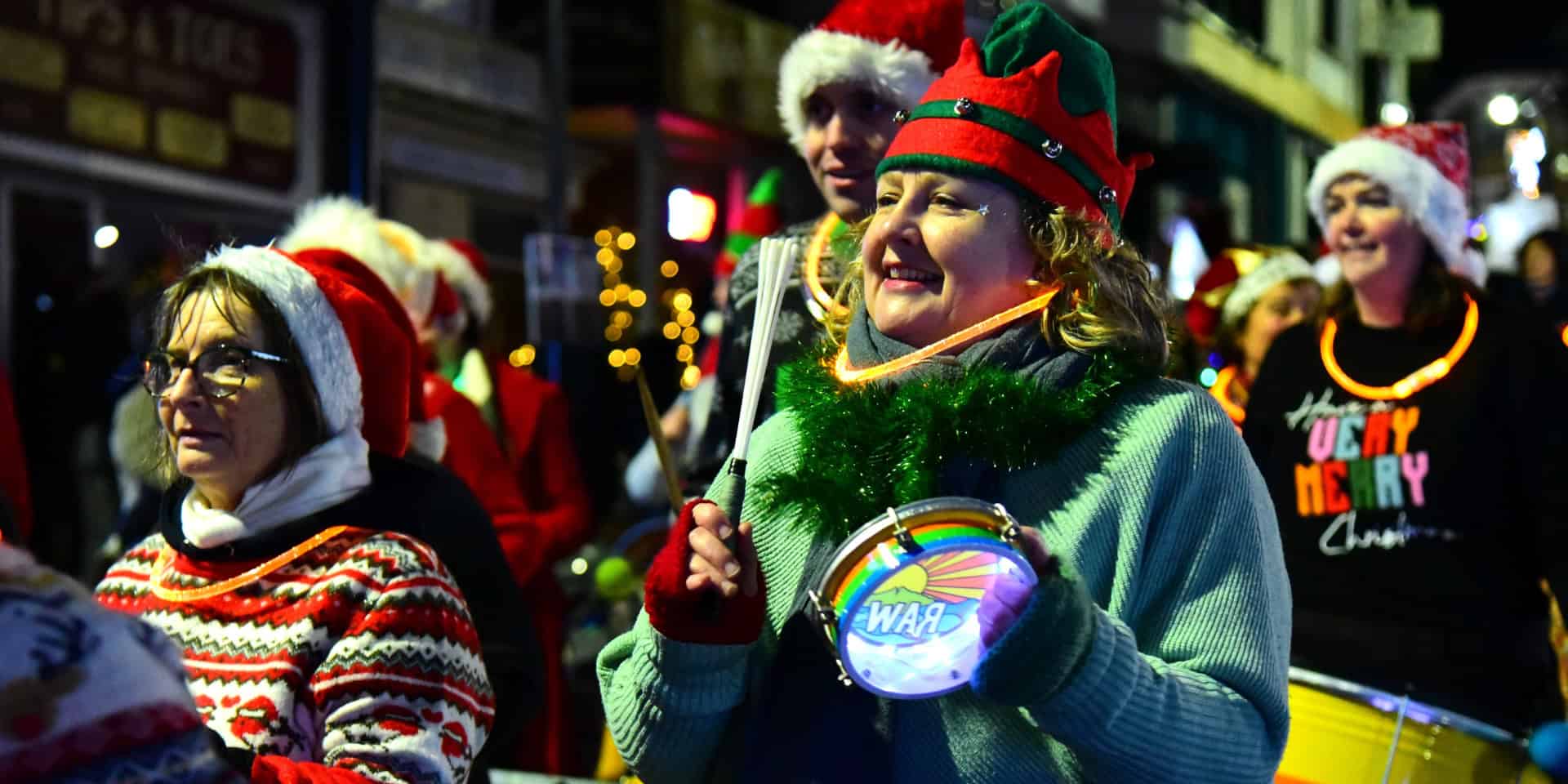 raw samba band in the parade