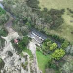 Aerial view of bonchurch landslide