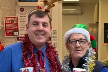 Ben and Steve start getting ready for Christmas on Ryde Pier