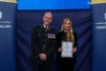 Supt Rob Mitchell pictured with Charlotte Fisher