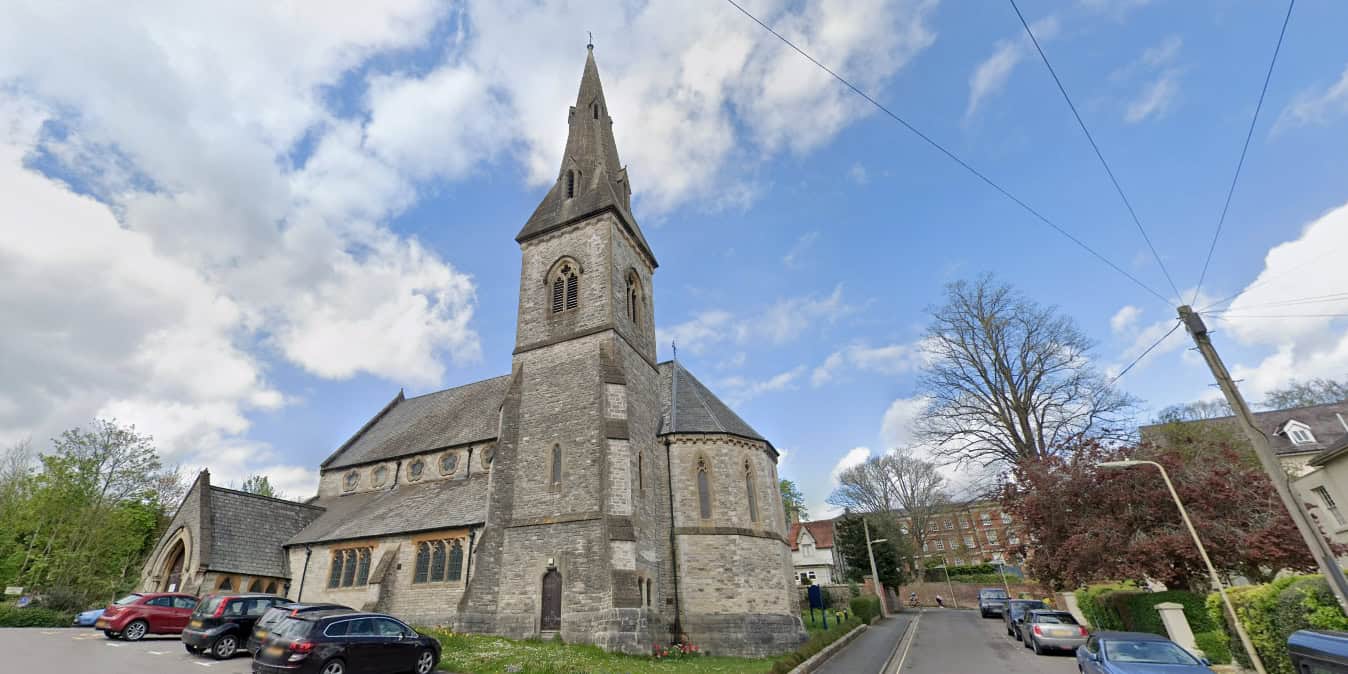 The outside of Christ church in Winchester