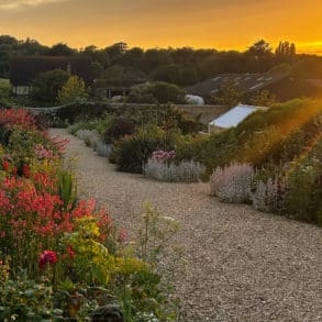 Farringford Gardens at sunset