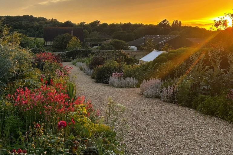 Farringford Gardens at sunset