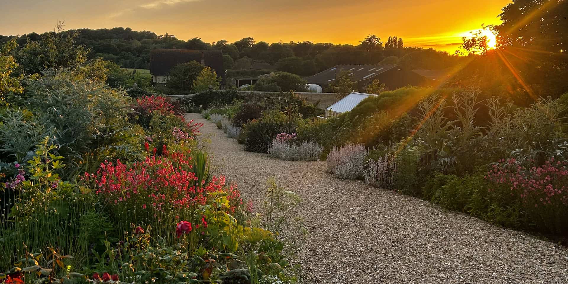 Farringford Gardens at sunset