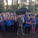 Girlguides in the forest