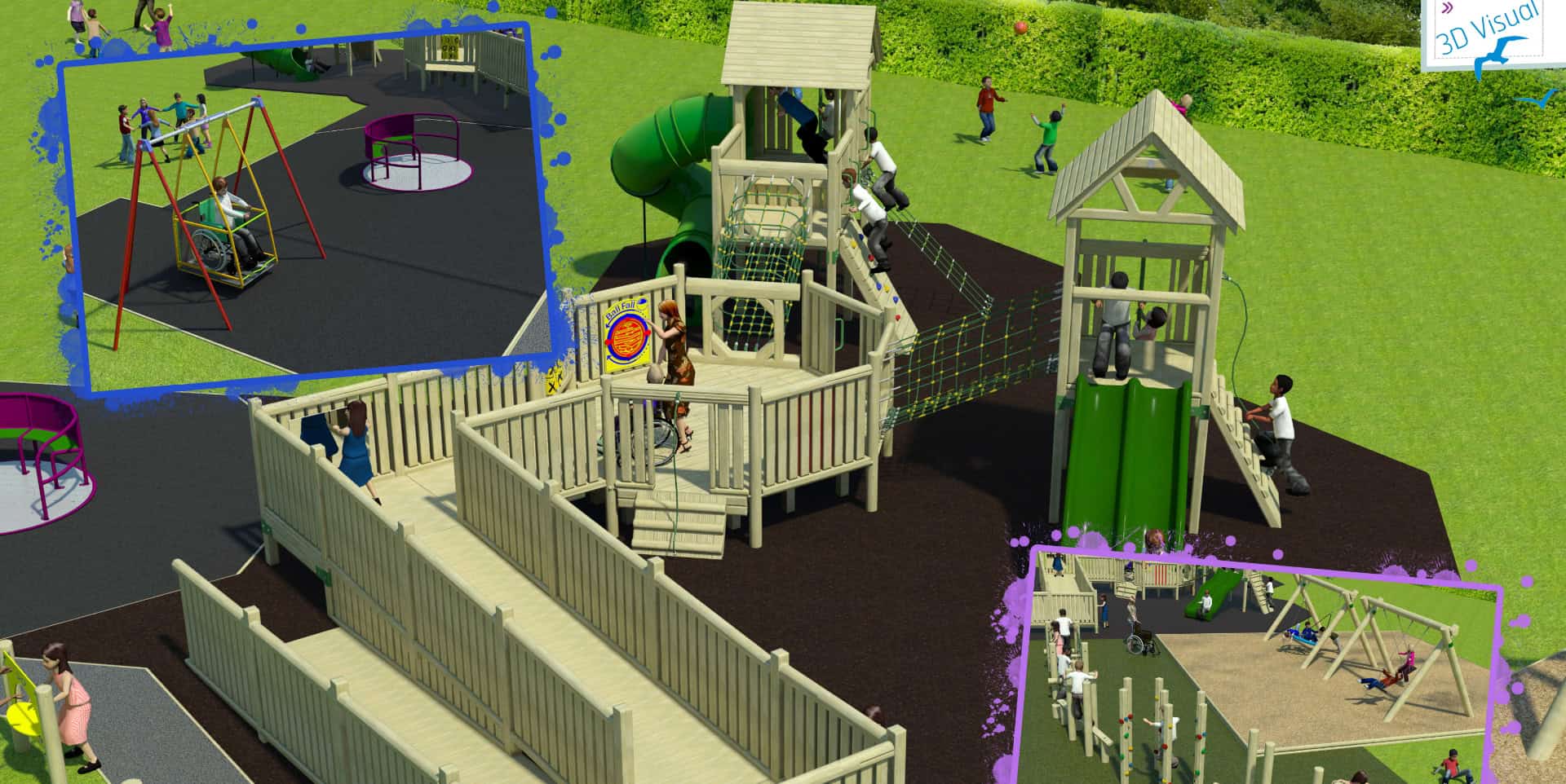 artist's impression of Godshill playpark