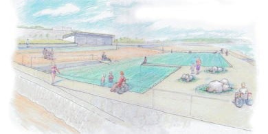 Isle of Wight Sea Pool Sketch