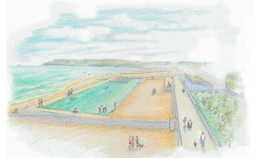 Isle of Wight Sea Pool Sketch