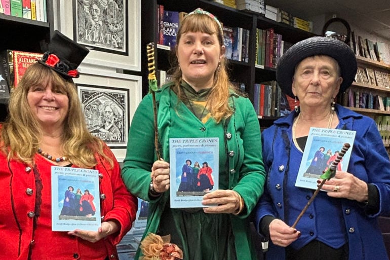 Jean cass and cheryl with their new book