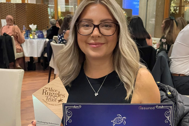 Layla with her award