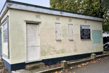 Northwood House car park toilet block