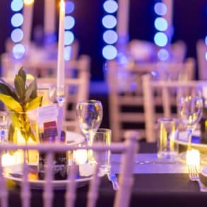 Red Funnel Awards - tables and lights
