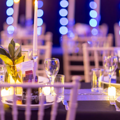 Red Funnel Awards - tables and lights