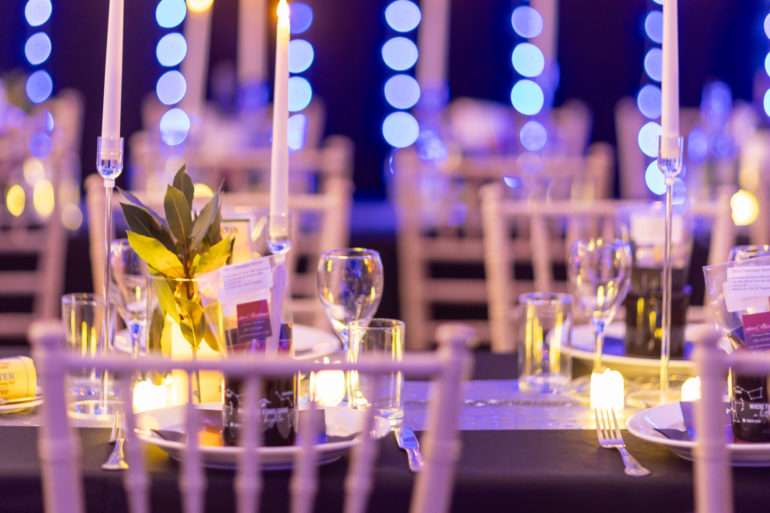 Red Funnel Awards - tables and lights