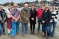 Representatives from Wootton Creek Fairway Association, Wootton Bridge Parish Council and Fishbourne Parish Council in front of Wootton Creek