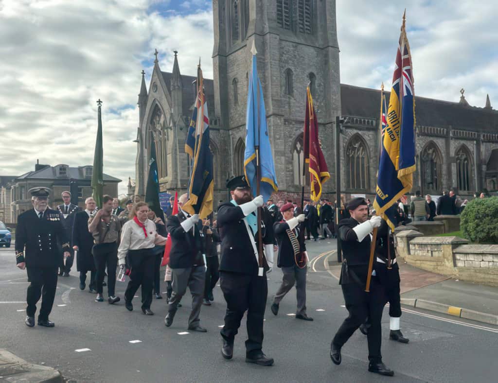 Ryde parade past All Saints' Church