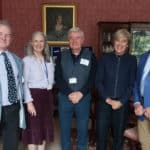 Peter Johnson, Joanna Richards, Maurice Kane, Susie Sheldon and Phil Wells celebrating ten years of SWAY and their King’s Award