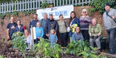 Team Wilder in Freemantle Southampton with community members planting