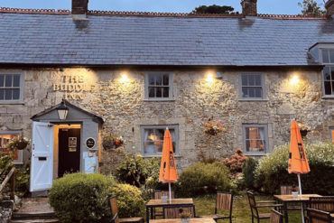 Outside the Buddle Inn pub in Niton