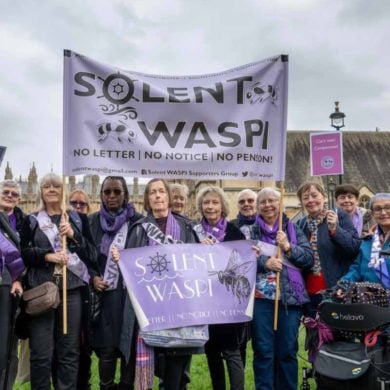 Solent WASPI at the WASPI Demo 30th October