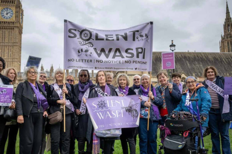 Solent WASPI at the WASPI Demo 30th October