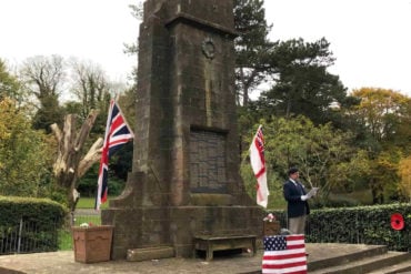 William Nixon at the 2021 remembrance service lg