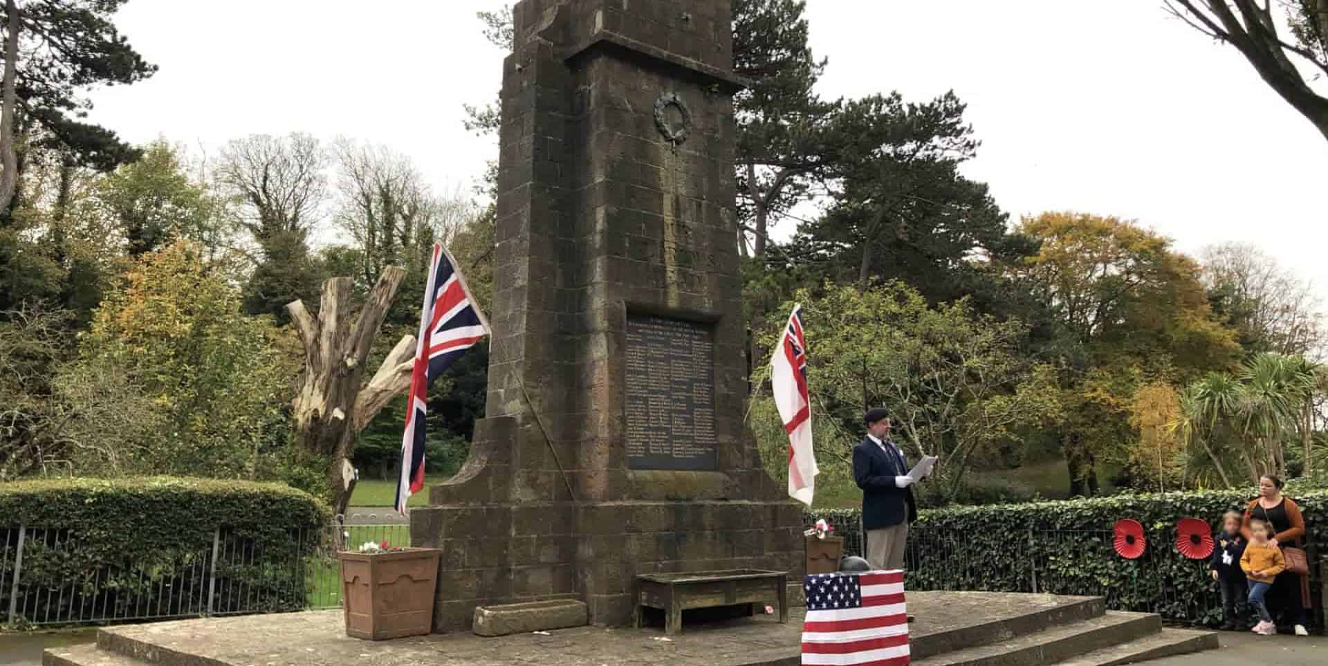 William Nixon at the 2021 remembrance service lg