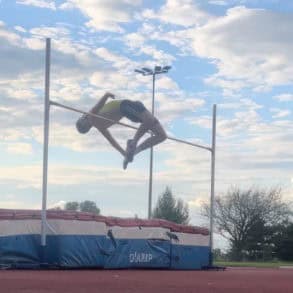 charlie button doing the high jump