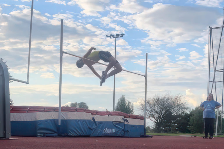 charlie button doing the high jump