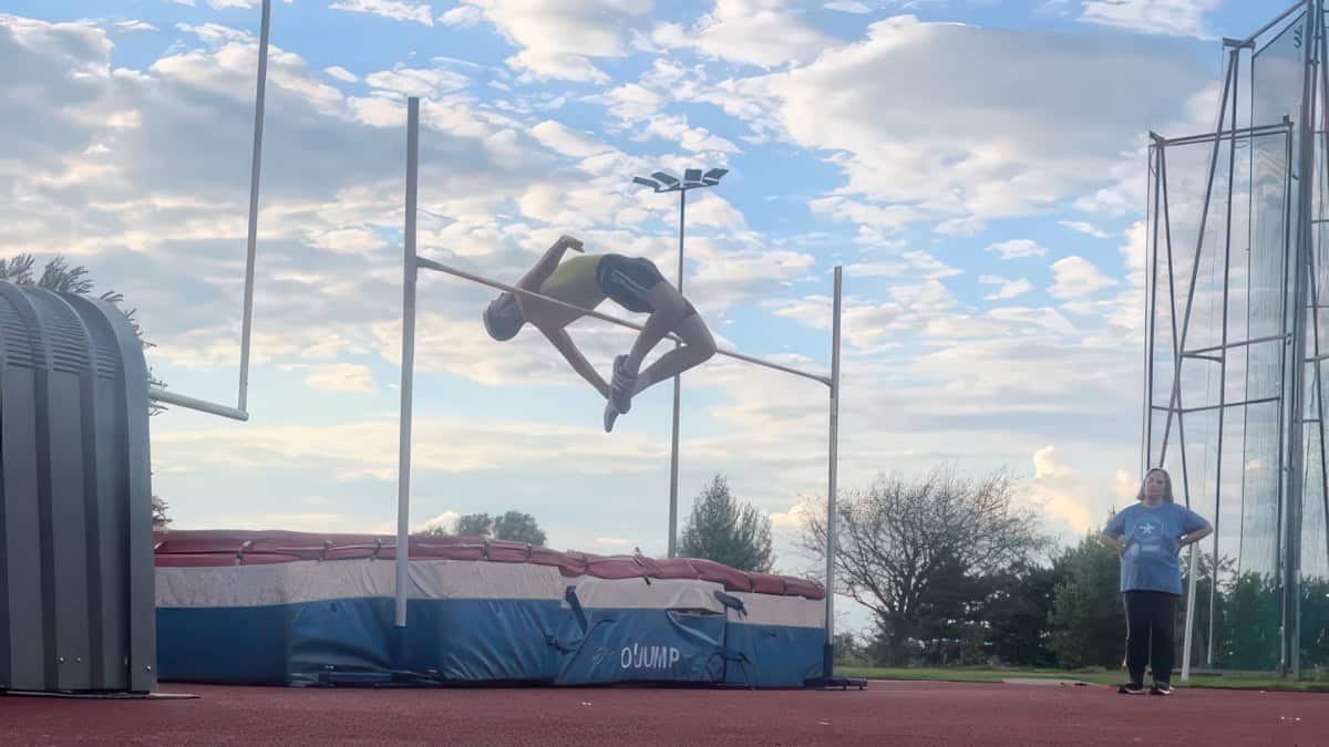 charlie button doing the high jump