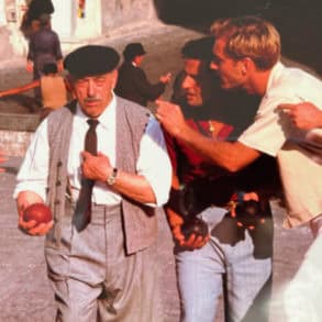 eddie minghella (centre) on the set of The Talented Mr Ripley