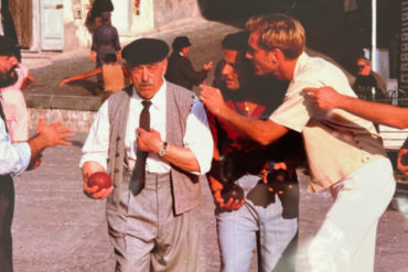 eddie minghella (centre) on the set of The Talented Mr Ripley