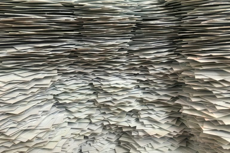 piles of paperwork