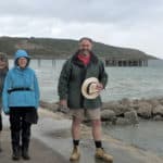 Councillor Chris Jarman with a walking group