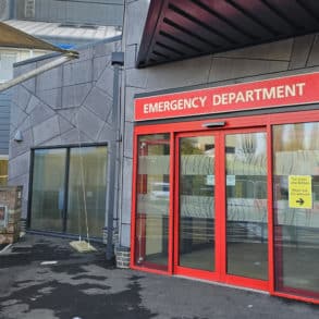 New entrance to the Emergency department