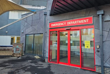 New entrance to the Emergency department