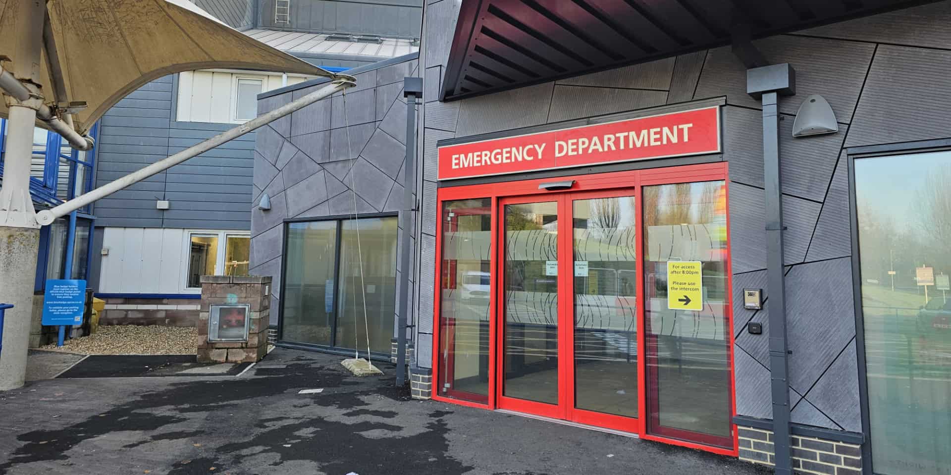 New entrance to the Emergency department