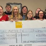 IW Foundation cheque presentation to People Matter IW