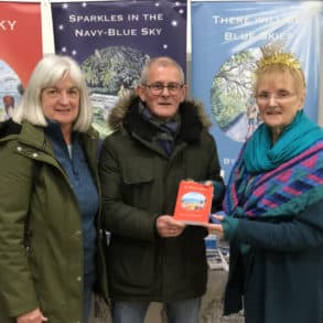 Jo Cooper with Mr & Mrs Brown at the Craft fair