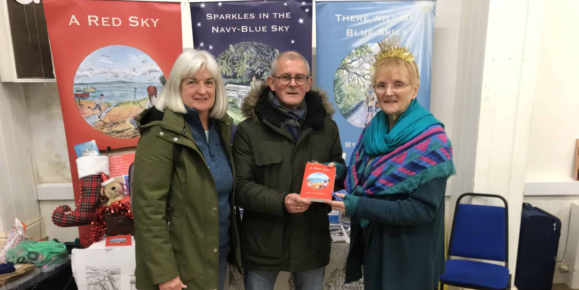 Jo Cooper with Mr & Mrs Brown at the Craft fair