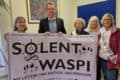 Joe Robertson with solent waspi women