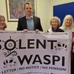 Joe Robertson with solent waspi women