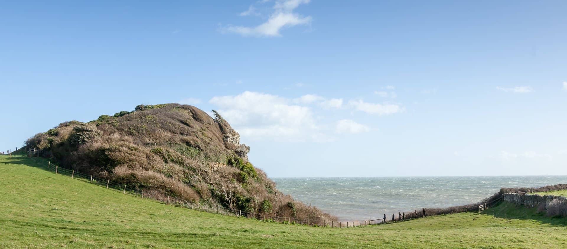 Millennials walking on the south coast of the Isle of Wight - Visit Isle of Wight