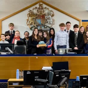 Students at the Mock Trials