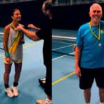 Simon and Sarah at pickleball championships