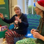 Sue Bailey and Holly Medland storytelling Cowes library 21st dec 24