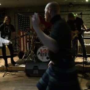 people dancing at the Voodoo raven gig