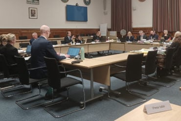 the council's cabinet meeting about school closures